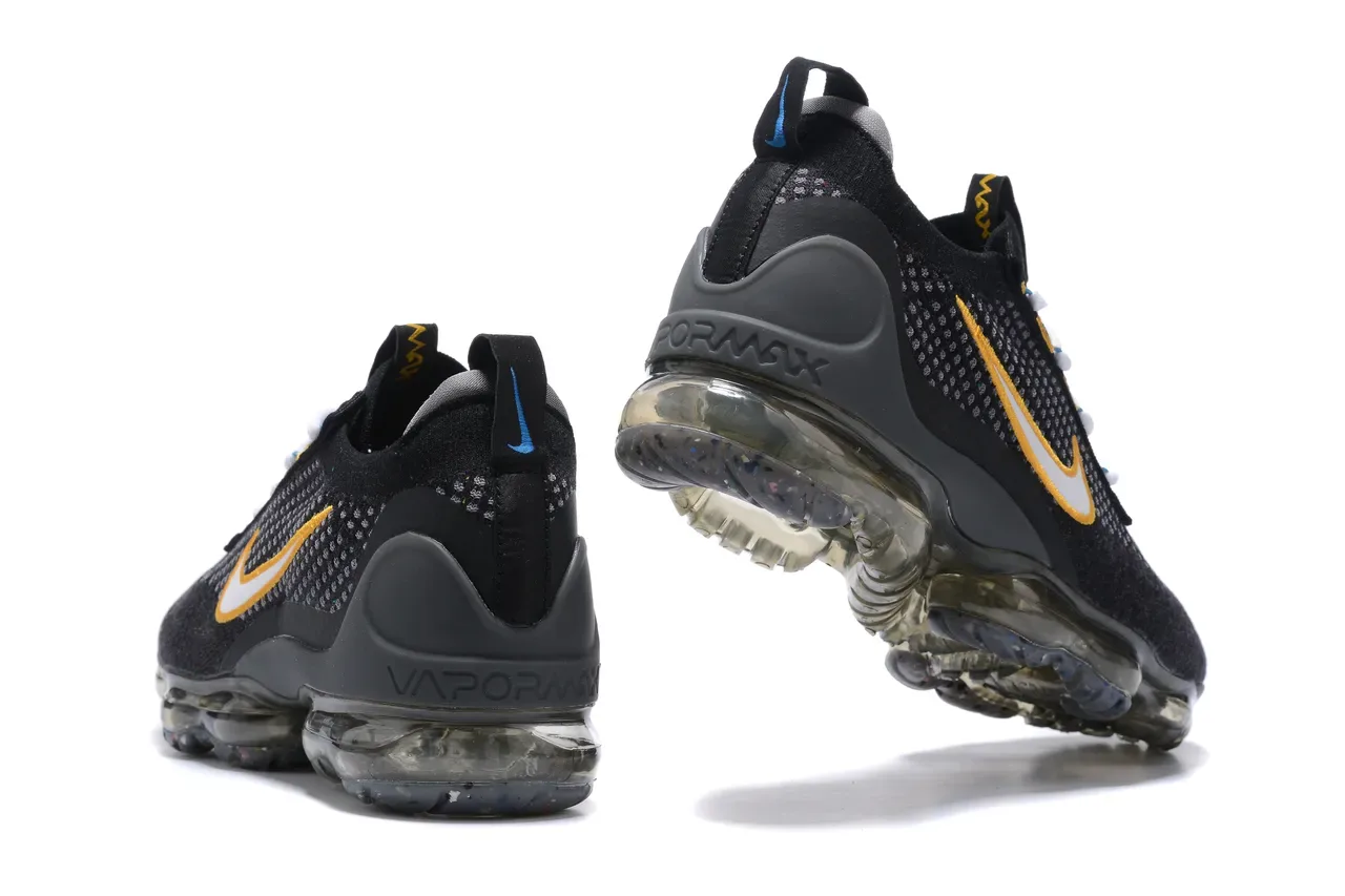 Nike Air VaporMax Flyknit 3 Black Gold White Lifestyle Sneakers 10