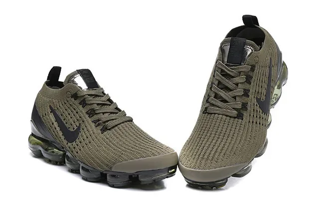 Nike Air VaporMax Flyknit Olive Green Lifestyle Sneakers 4