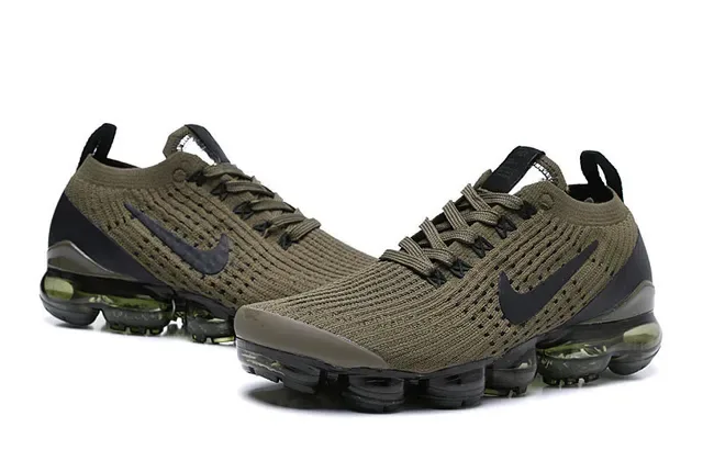 Nike Air VaporMax Flyknit Olive Green Lifestyle Sneakers 5