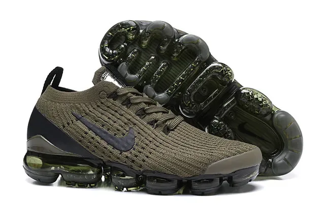 Nike Air VaporMax Flyknit Olive Green Lifestyle Sneakers 6