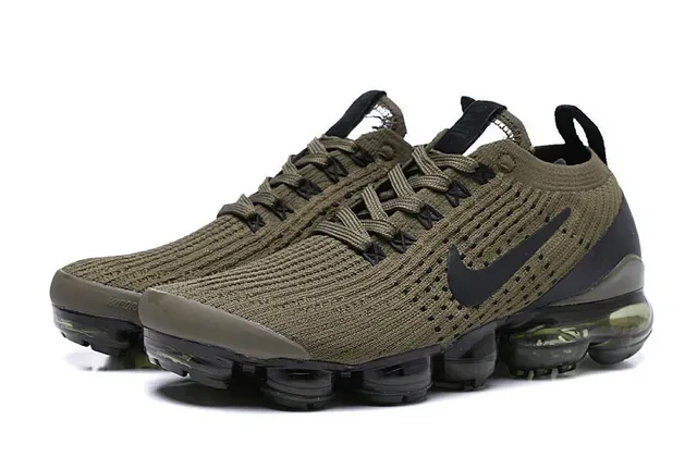 Nike Air VaporMax Flyknit Olive Green Lifestyle Sneakers 7