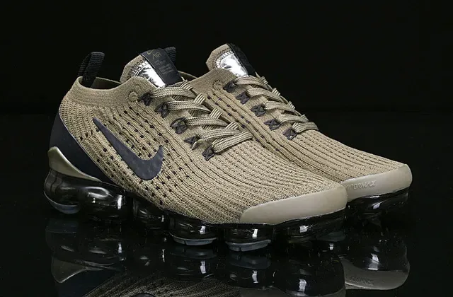 Nike Air VaporMax Flyknit Olive Green Lifestyle Sneakers 15