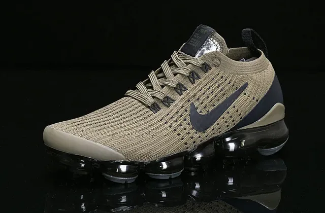 Nike Air VaporMax Flyknit Olive Green Lifestyle Sneakers 16