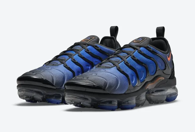 Nike Air VaporMax Plus Black Blue Orange Lifestyle Sneakers 2