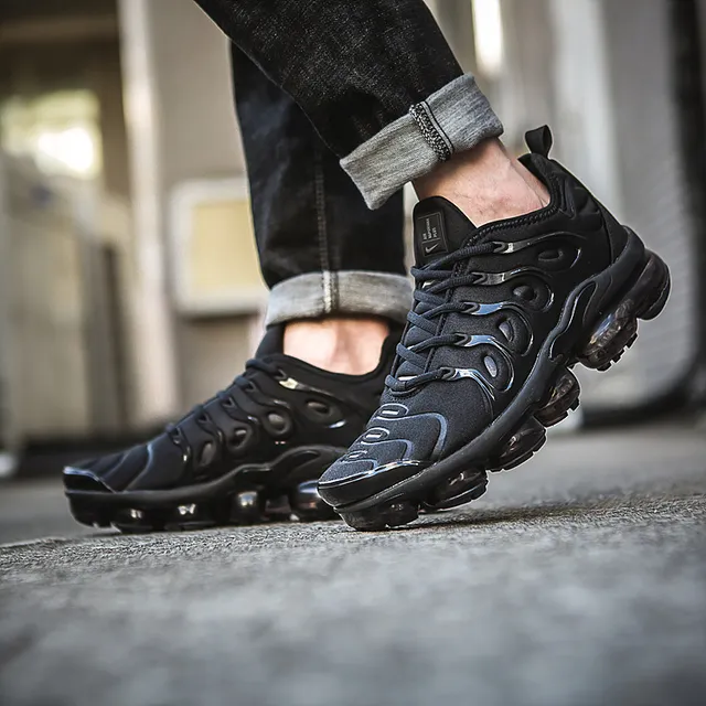 Nike Air VaporMax Plus Black Monochrome Lifestyle Sneakers 5
