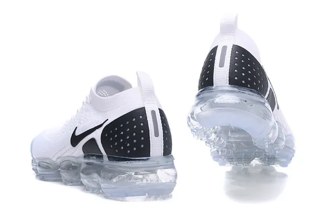 Nike Air VaporMax White Black Visible Air Lifestyle Sneakers 3