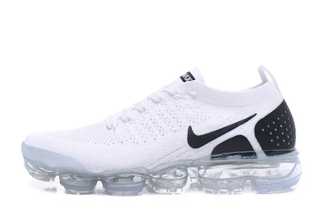 Nike Air VaporMax White Black Visible Air Lifestyle Sneakers 9