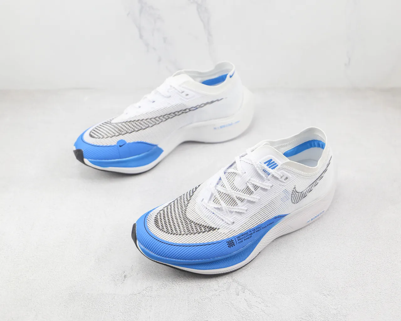 Nike Air Zoom Alphafly White Blue Running Shoes 4