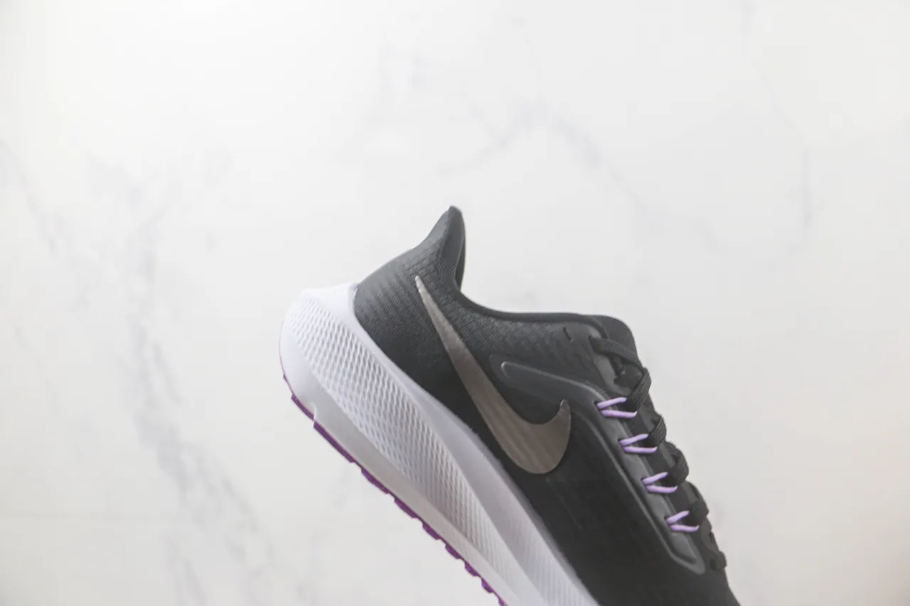 Nike Air Zoom Pegasus gris charbon blanc violet chaussures de course 5