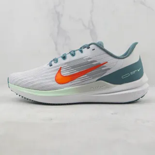 Nike Air Zoom Pegasus Gris Azul Parte Superior de Malla Engineered Textura Horizontal Ribbed Zapatillas de Correr