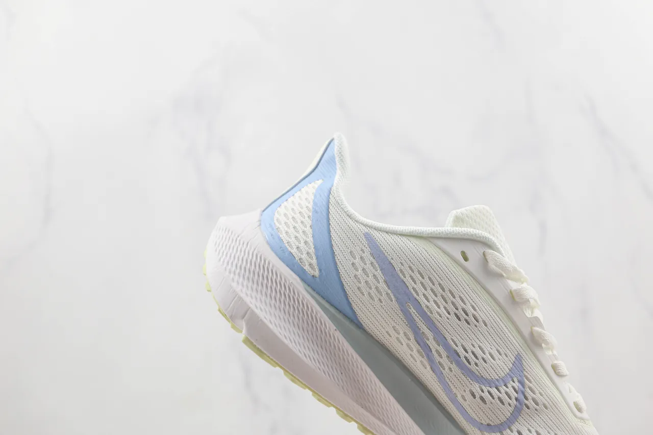 Nike Air Zoom Pegasus White and Light Blue Running Shoes 5
