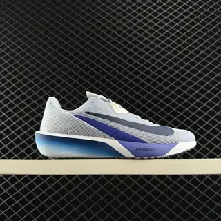 Nike Air Zoom Rival Fly 4 Gris Azul Tejido Superior Gradiente Swoosh Zapatos de Running