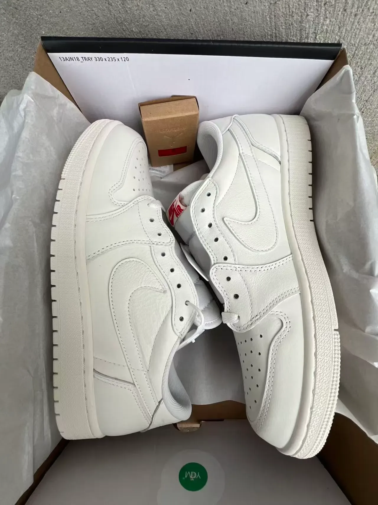 Nike All-White Low-Top Lifestyle Sneakers 9