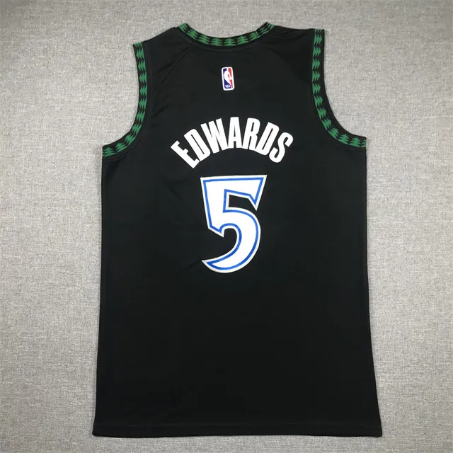 Nike ÄURA Minnesota Timberwolves Noir Bleu Vert Maillot sans manches 2