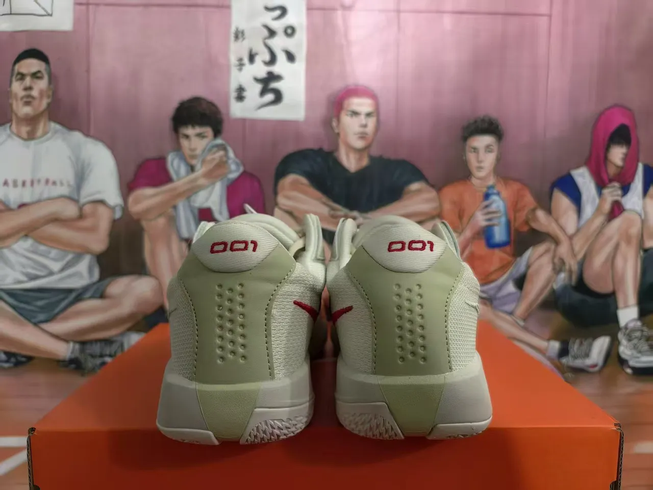 Nike Bege Verde Oliva Malha Tricô Tênis De Basquete Low-Top 4