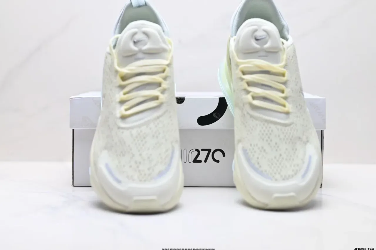 Nike Beige Yellow Perforated Engineered Mesh Upper Sculpted Wavy Midsole Lifestyle Sneakers 4