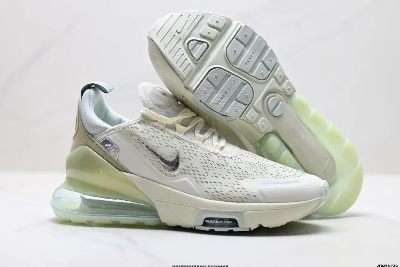 Nike Beige Yellow Perforated Engineered Mesh Upper Sculpted Wavy Midsole Lifestyle Sneakers 6