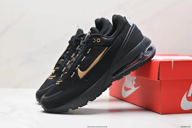 Nike Black and Gold Air Unit Lifestyle Sneakers 3