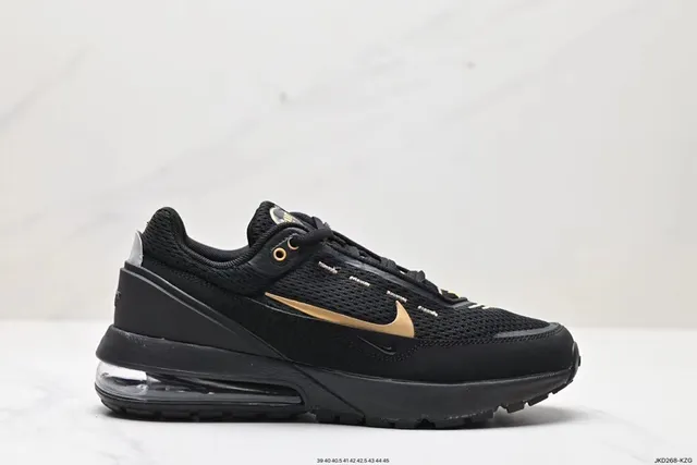 Nike Black and Gold Air Unit Lifestyle Sneakers 8