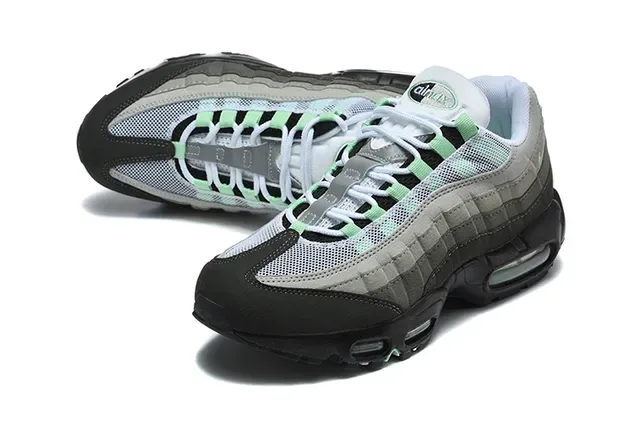 Nike Black Blue Multi-Panel Mesh And Synthetic Upper Visible Segmented Air Cushioning Lifestyle Sneakers 6