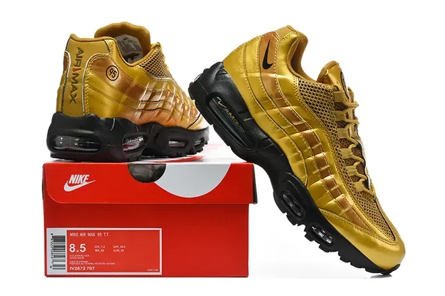 Nike Black Blue Multi-Panel Mesh And Synthetic Upper Visible Segmented Air Cushioning Lifestyle Sneakers 14