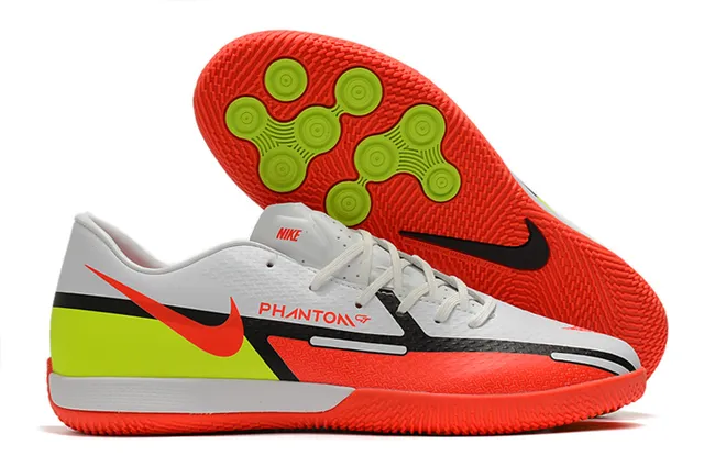 Nike Tênis de futebol indoor preto e marrom, perfil baixo, parte superior sintética, painel de acento de cobre metálico 2