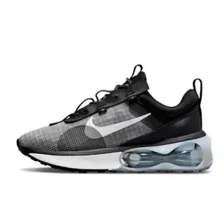 Nike Black Gray Mesh Upper Visible Air Unit Lifestyle Sneakers