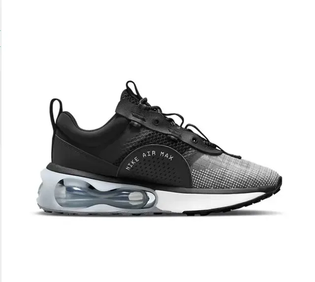 Nike Black Gray Mesh Upper Visible Air Unit Lifestyle Sneakers 6