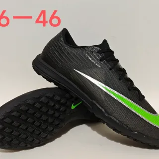 Nike Black Green Flyweave Upper Outsole Turf Soccer Shoes