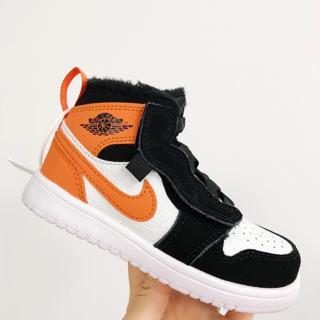 Nike Black Multicolor High-Top Furry-Lined Collar Basketball Shoes 20