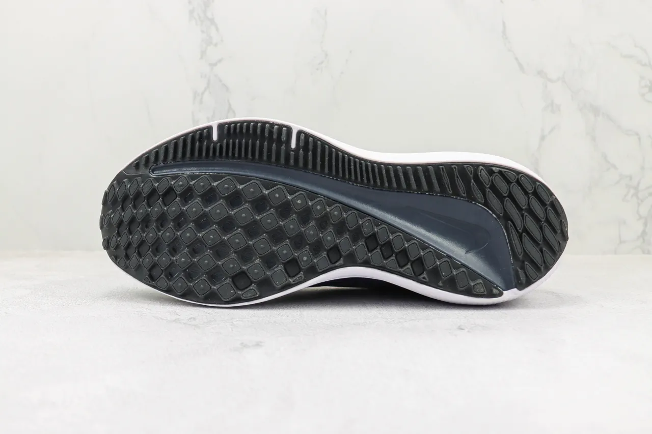 Nike Black Purple Engineered Mesh Upper Gradient Weave Running Shoes 8