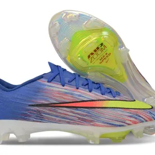 Nike Blue Multicolor Low-Cut Speed Boot Streaked Upper Firm-Ground Soccer Shoes