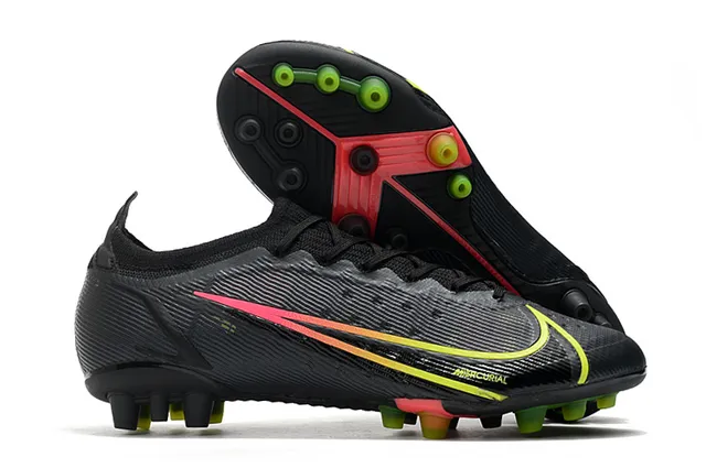 Nike নীল কমলা লো-কাট নিট আপার সিন্থেটিক কেজ ওভারলে ফার্ম-গ্রাউন্ড সকার জুতা 3