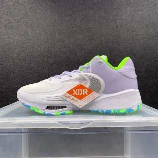 Nike Cosmic सफेद बैंगनी निम्न टॉप आकृति जाली और सिंथेटिक ऊपरी भाग बास्केटबॉल जूते