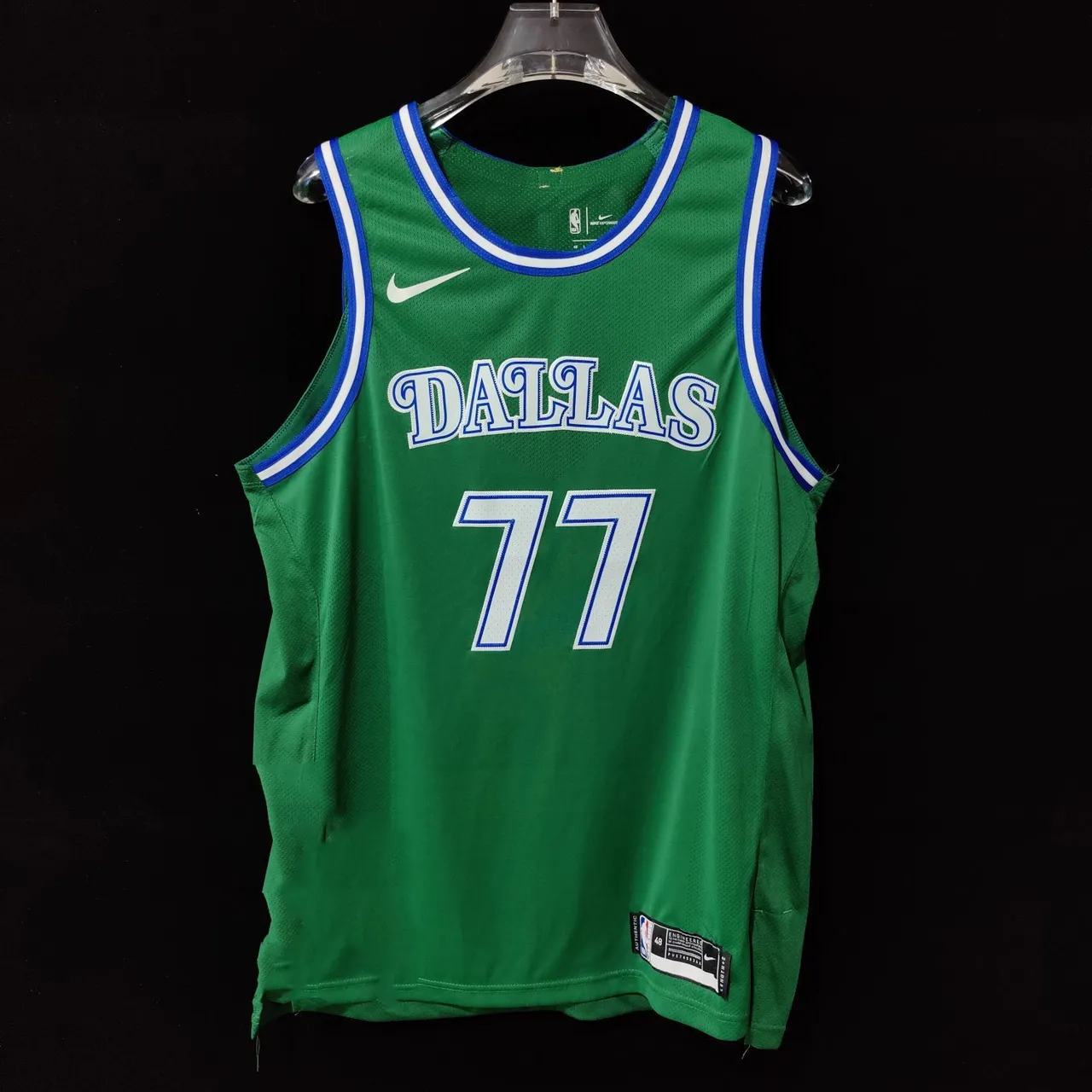 Nike Dallas Mavericks City Edition Green #77 Jersey 2