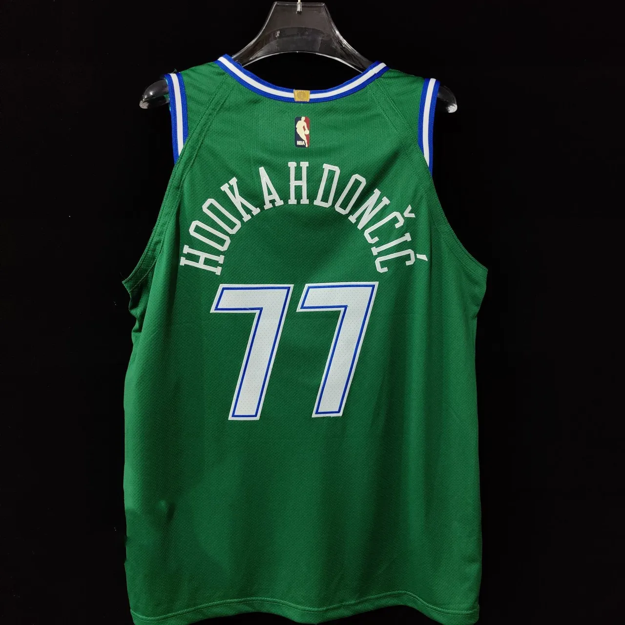 Nike Dallas Mavericks City Edition Green #77 Jersey 3