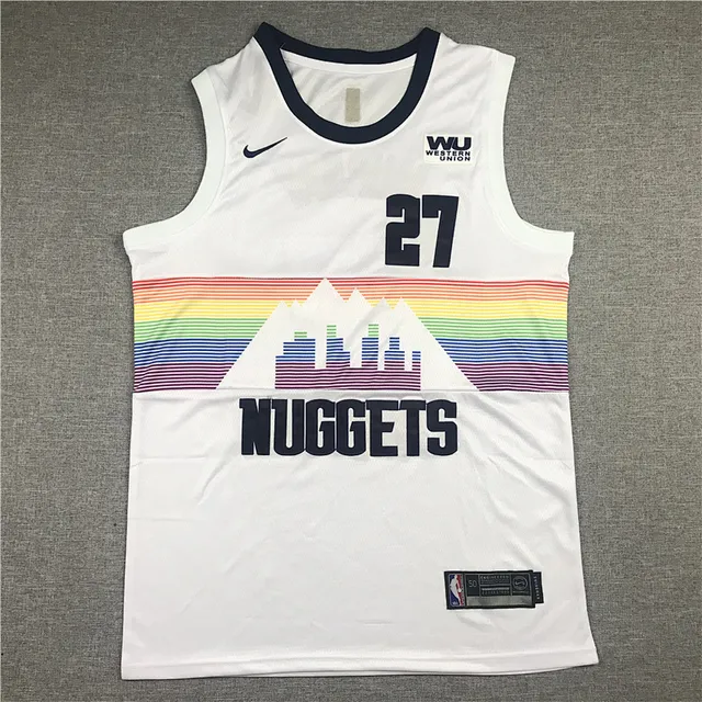 Nike Denver Nuggets City Edition Rainbow Mountain Jersey 2