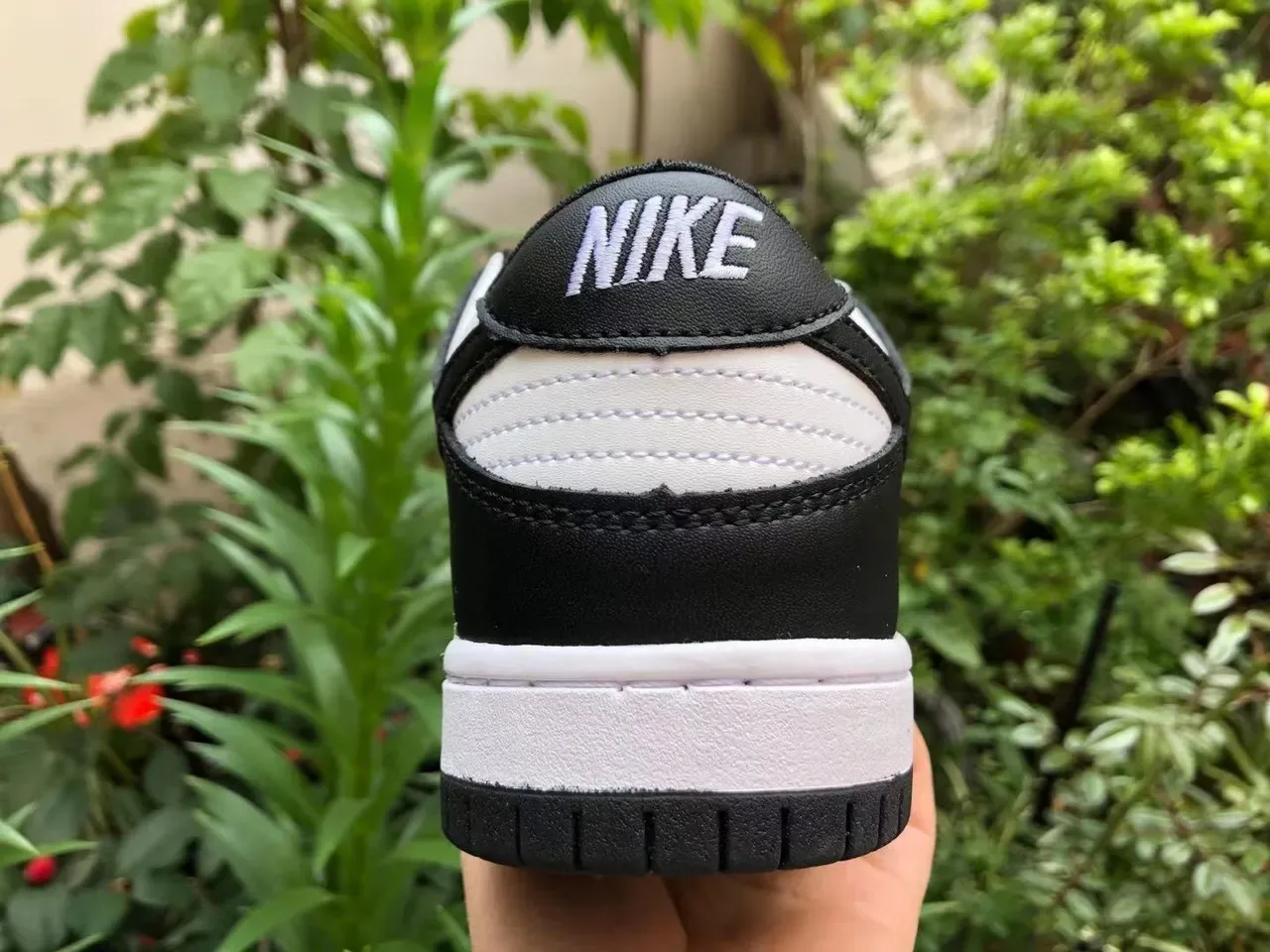 Nike Dunk Low Black and White Lifestyle Sneakers 5
