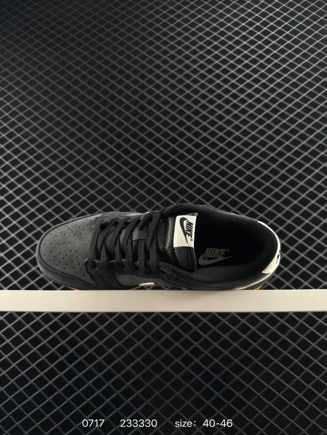 Nike Dunk Low Black Cream Gum Chaussures de Skateboard 5