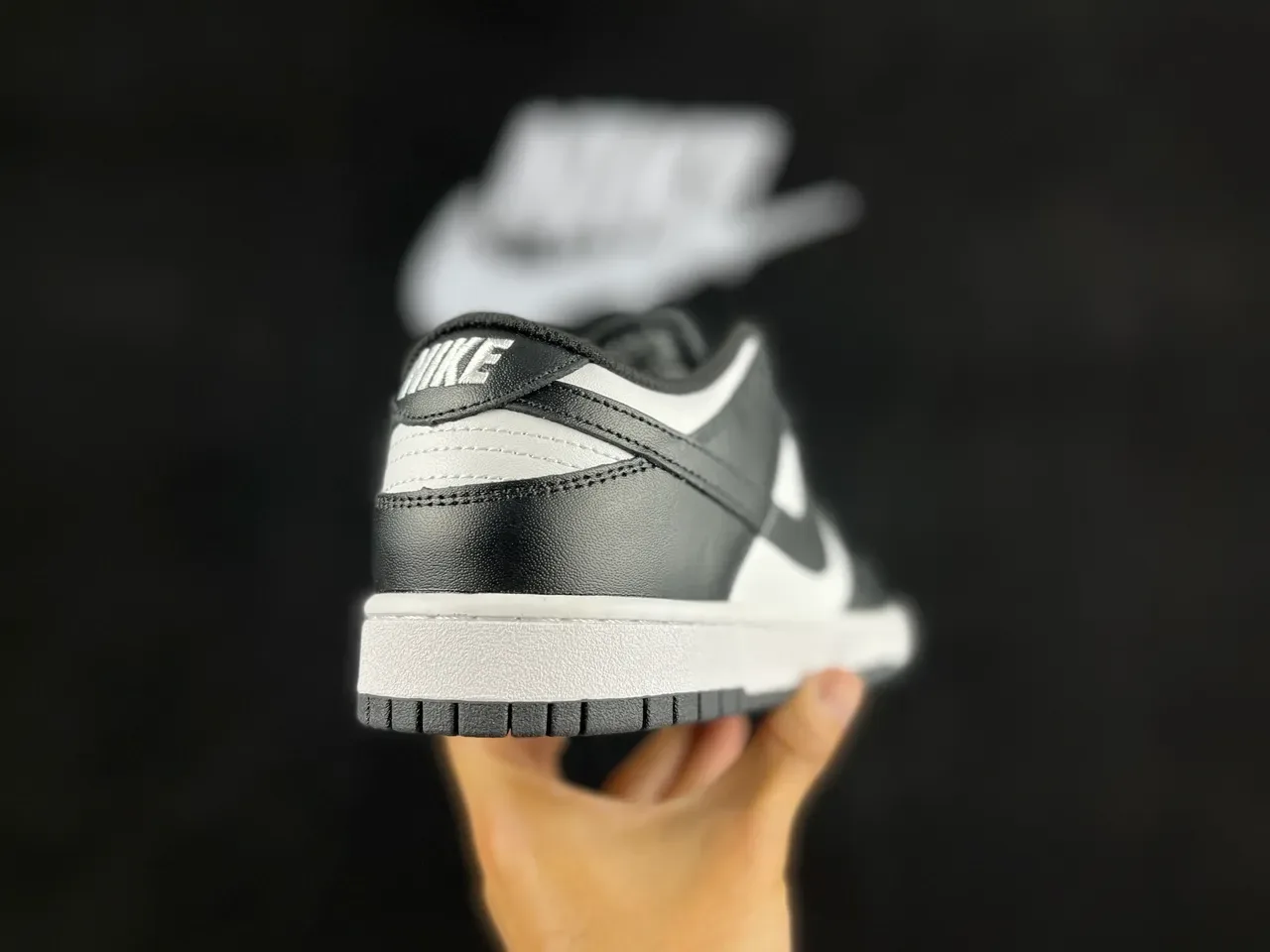 Nike Dunk Low Black White Lifestyle Sneakers 6