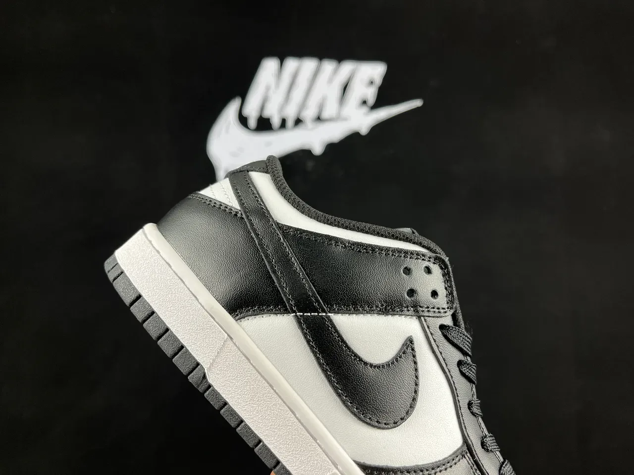 Nike Dunk Low Black White Lifestyle Sneakers 7