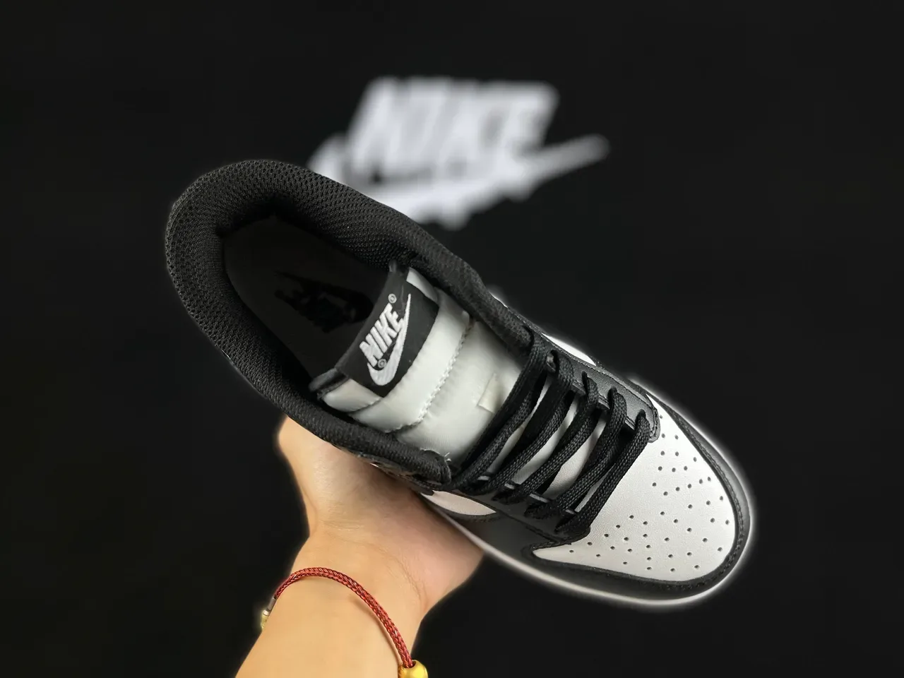 Nike Dunk Low Black White Lifestyle Sneakers 8