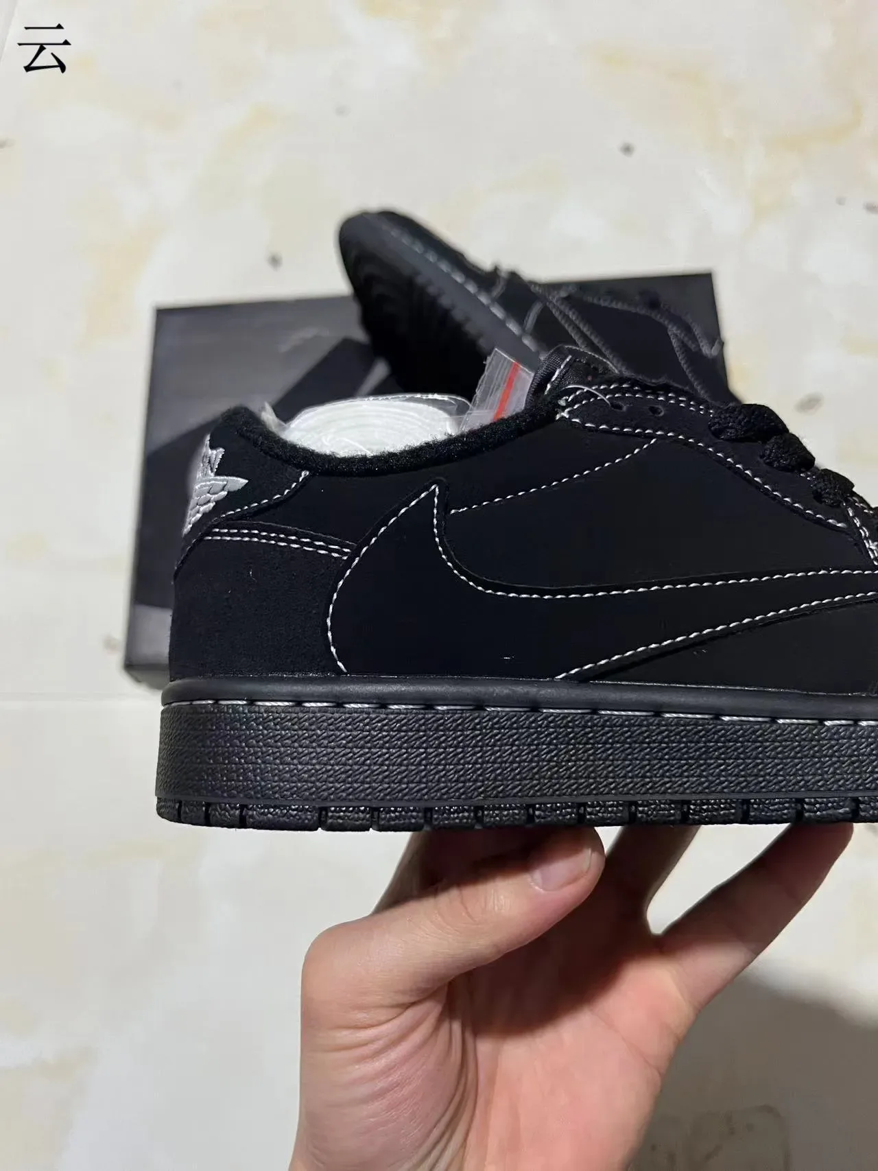 Nike Dunk Low Black White Suede Upper Contrast Stitching Lifestyle Sneakers 7
