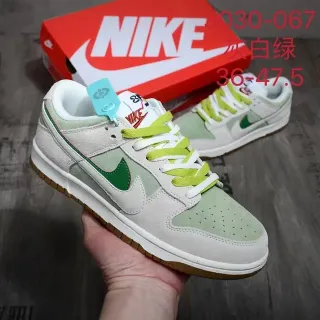 Nike Dunk Low Gray Green Lime Lifestyle Sneakers