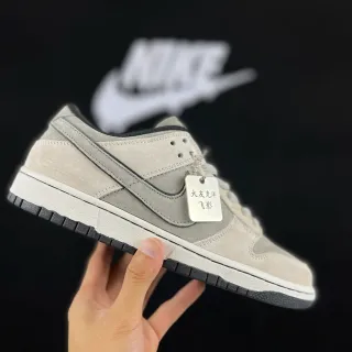 耐克 Dunk Low 灰色麂皮滑板鞋