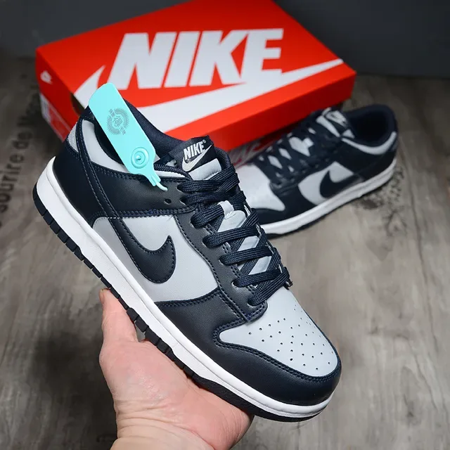 Nike Dunk Low Navy Gray Lifestyle Sneakers 2
