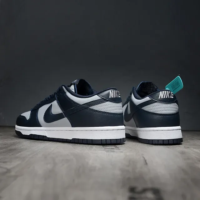 Nike Dunk Low Navy Gray Lifestyle Sneakers 5