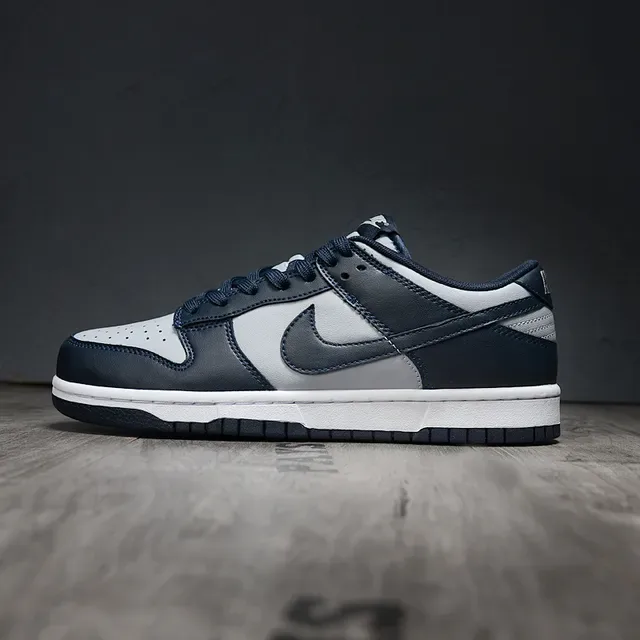 Nike Dunk Low Navy Gray Lifestyle Sneakers 7
