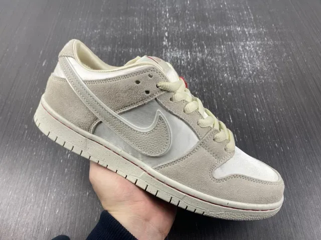 Nike Dunk Low Off-White Beige Lifestyle Sneakers 8