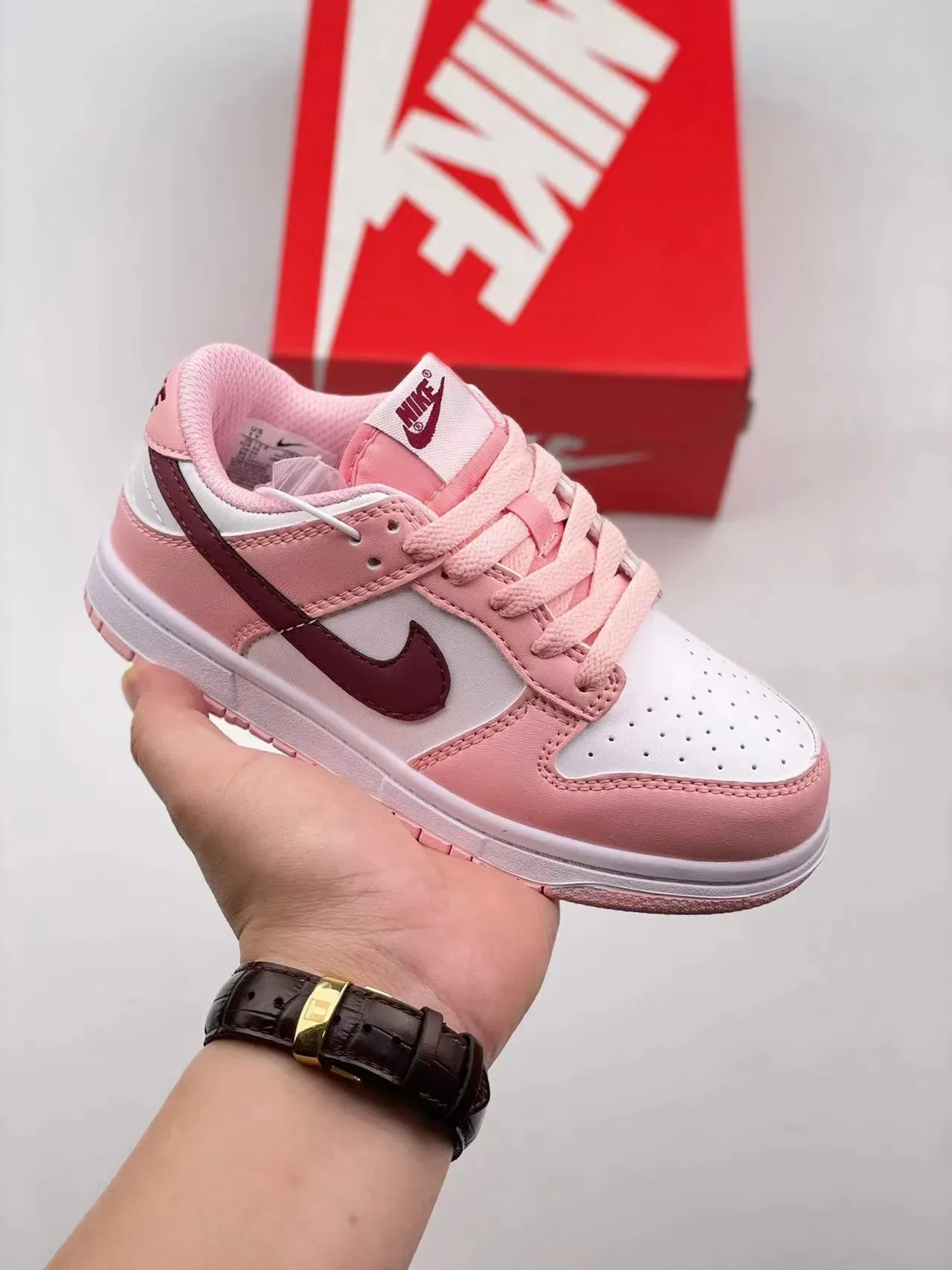 Nike Dunk Low Orange White Lifestyle Sneakers 5